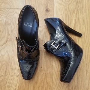 Stuart Weitzman patent leather platform heels